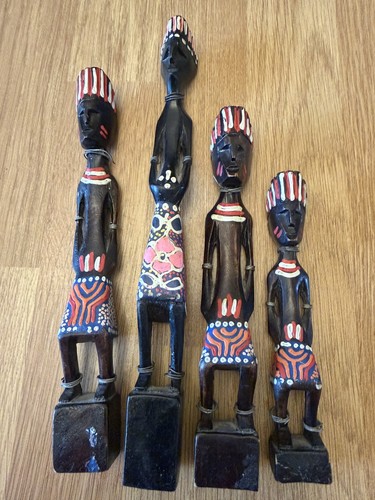 Vintage african wooden figures - vintage,