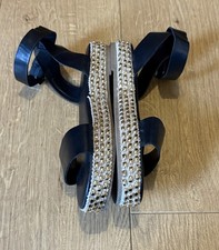 Papaya Black Faux Leather