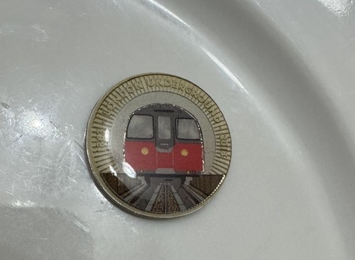 Enamelled hand made - made, coin
