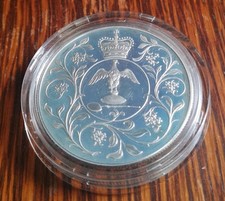 SILVER Proof 1 OUNCE Crown COIN (1977) BOXED & CERTIFICATE - MINT CONDITION 