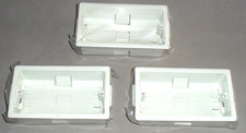 2 Gang Dry Lining Box Knockout 35mm Electrical White Plastic Wickes UNUSED x3