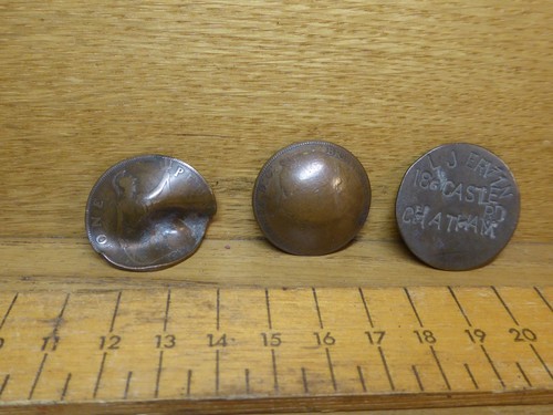 Ww1 penny coins - lucky, pocket