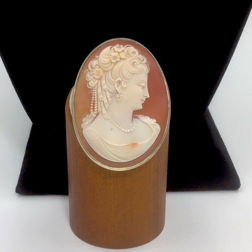 Cameo brooch pendant vintage - cameo,