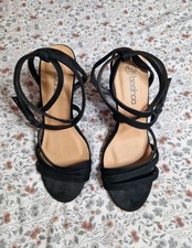 Boohoo Black Strappy Heel UK 5