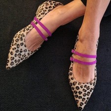French Style Suede Leopard