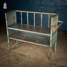 Blue Painted Steel Industrial Workshop Shelving Unit