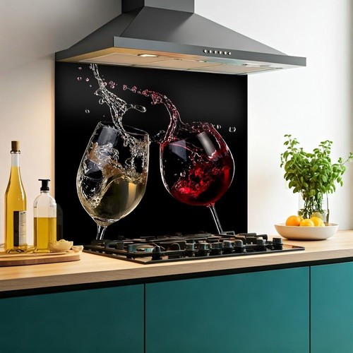Printed glass kitchen - glass,