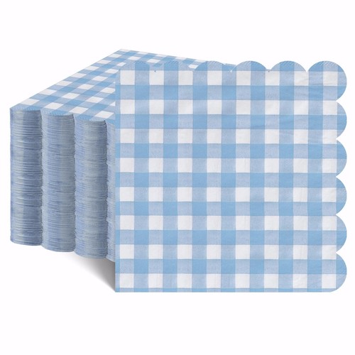 Pcs light blue gingham - pcs,