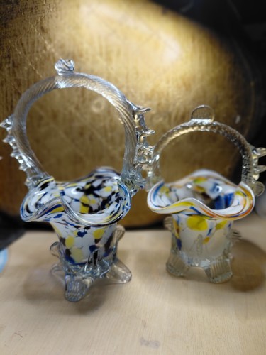 Murano glass pair art - glass,,