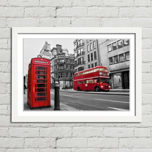 Red bus and - red, box