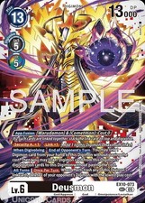 EX10-073 Deusmon : Secret Rare Digimon Card : EX10: Sinister Order