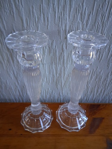 Pair vintage crystal - crystal, glass