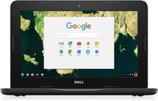 Dell Chromebook 11 3180 11.6'' Celeron 16GB 4GB Black Small Budget Laptop