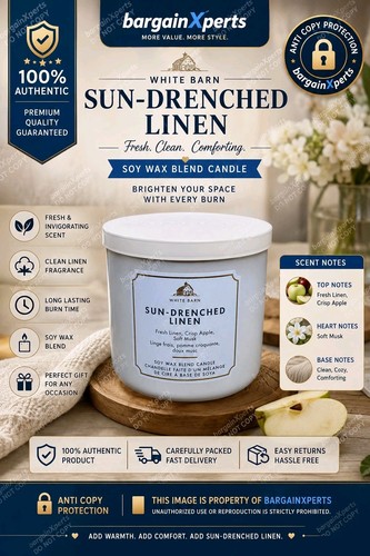 White barn sun drenched linen - drenched,
