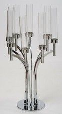 8 Arm Candelarbra With Glass