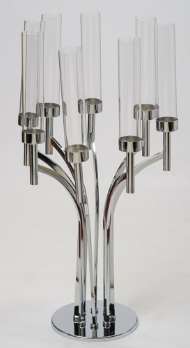 Arm candelarbra with glass - arm,