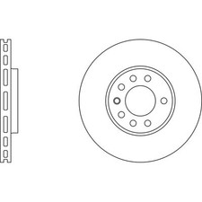 2x Brake Discs Vented For Opel