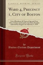 Ward 4, Precinct 1, City of Boston: List of Reside
