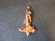 Art Nouveau Copper Brooch Fronts Upcycle Furniture Mounts Hardware Decoration