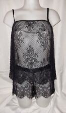BNWOT Gorgeous Black ANN SUMMERS pyjama top bottom set Lingerie size Medium (TV)