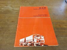 MAN TRACTOR UNIT & TRUCKS BELGIAN DEALERS SALES BROCHURE FULL RANGE WITH PHOTOS 