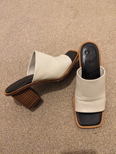 Jigsaw inch block heel ivory - 6,