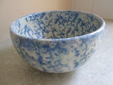 ANTIQUE MOTTLED SPONGEWARE BOWL - POSSIBLY SCOTTISH ? 19thC.