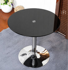 Small glass dining table black - small,