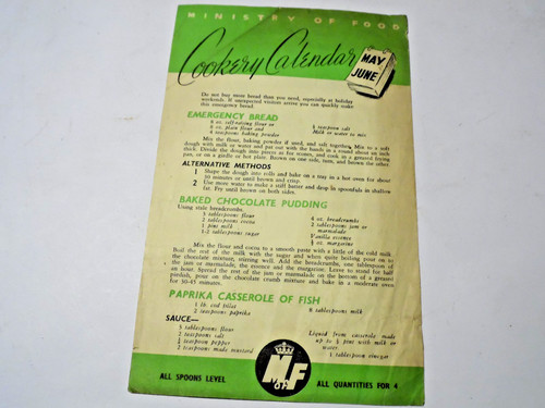 Ministry food war cookery - ministry, of
