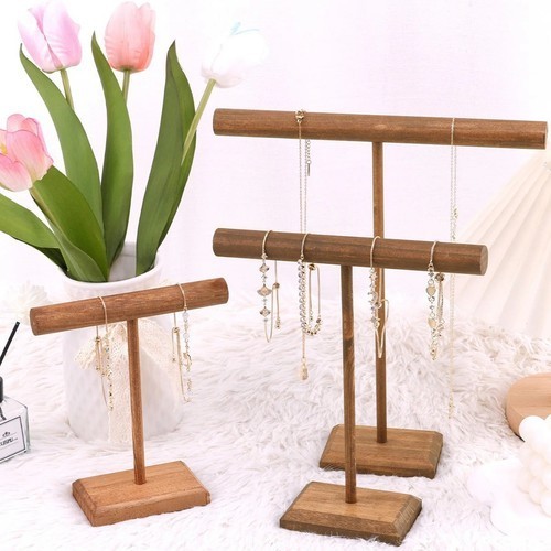 Wooden jewelry display - jewelry, stand