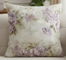 Vintage floral beige cushion - vintage,