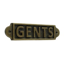 Antique Brass Wall Signs Cast