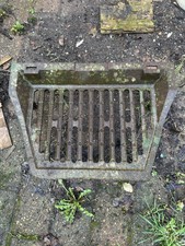 Vintage cast iron fire grate