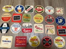 Beer Mats All Lagers Mats From The 1960s 23 In Total Stella Carlsberg Tennents