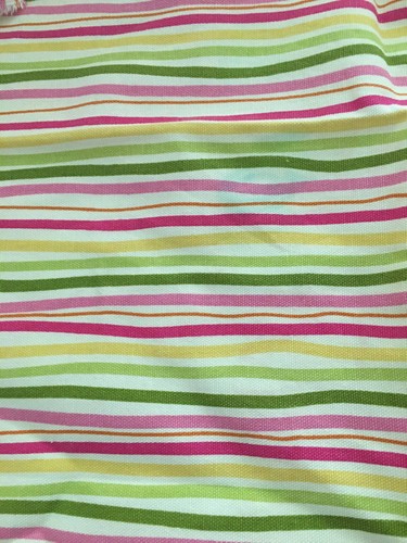 Cotton striped fabric pink - cotton,
