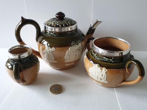 Doulton lambeth tea service - doulton,