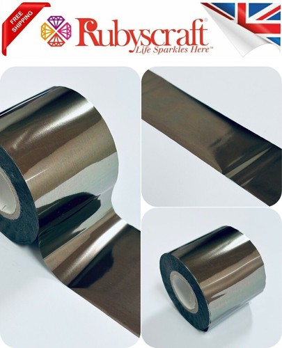 Gunmetal grey 50mm hot foil - grey,