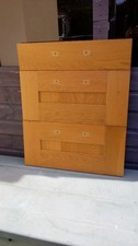 3 of solid light oak shaker