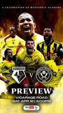 Pre order watford sheffield - watford, v