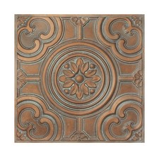 Decorative tin wall tiles suspended ceiling panels PL50 Weather copper 10pcs