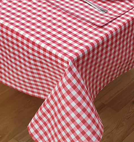 Gingham check red - check,