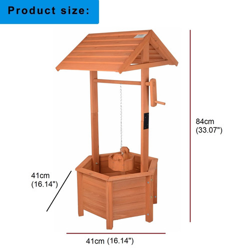 Gr8 garden wooden wishing well - gr8,