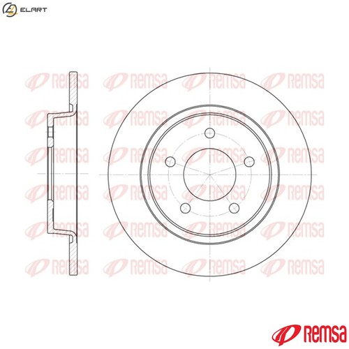 Brake disc 6880 - brake, for