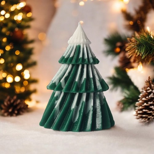 Christmas tree candle scented - christmas,