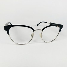 RED OR DEAD eyeglasses BLACK/SILVER CATS EYE glasses frame MOD: RUBBED AWAY