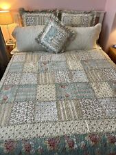 Forever England quilted Double/king Size bedspread Set - 240x260 All Included.