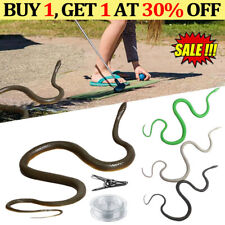 Funny Clip on Snake Prank Fake DIY Rubber Snake Prank with String Clip Golf HOT