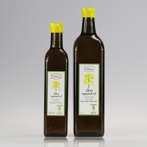 Rapeseed oil cold pressed - rapeseed, oil,