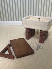 1:12th Scale Dolls House furniture, Sink + Drainboard SHF641