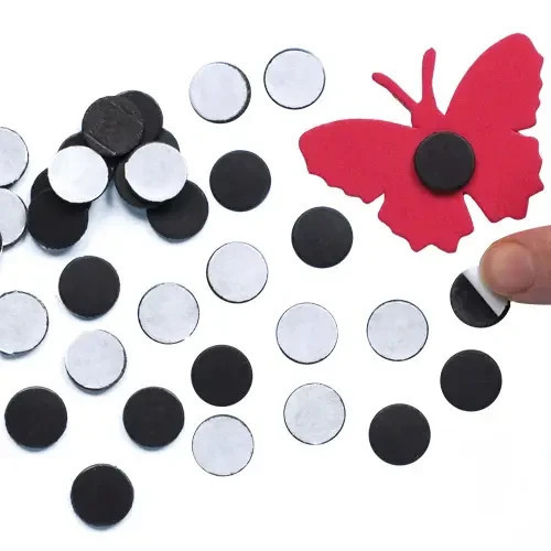 Round self adhesive magnets - magnets, pk